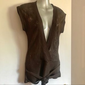 Nexx Vintage Loose Knit Top; Chocolate Bro…